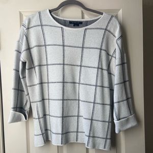 White striped sweater